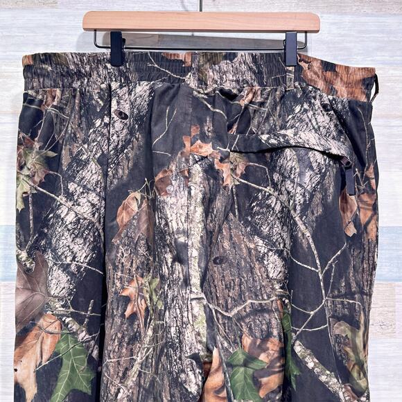 Cabelas Mossy Oak Break Up Suede Hunting Pants Brown Camo Waterproof Mens 3XLT - Picture 5 of 6